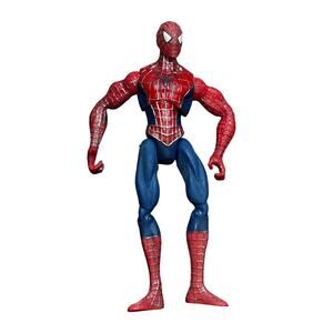 2006 HASBRO SPIDERMAN LARGE 9" Poseable ACTION FIGURE RARE MARVEL SPIDER MAN
